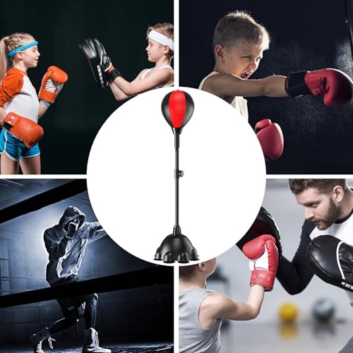 Reflex bag boxe ajustable pour s'entraîner chez soi sans percer les murs - 5