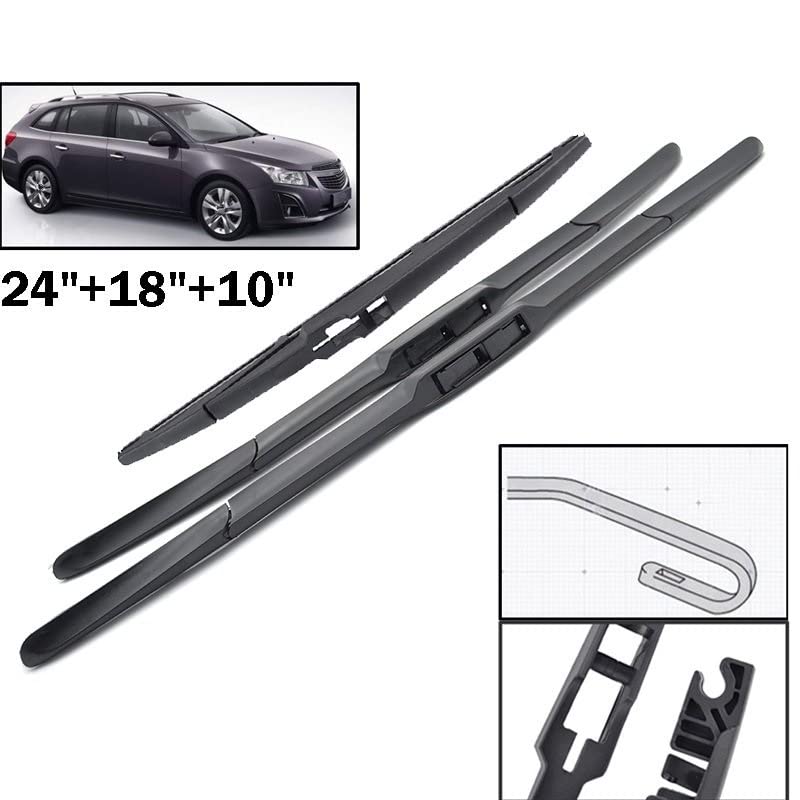 Balais d'essuie glace premium Chevrolet Cruze J300 kit complet 2012-2015