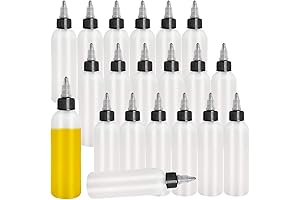 20 Pack 4oz/120ml Boston Empty Bottles with Twist Cap for Hair Oils