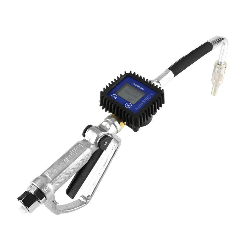 Display digitale contatore olio pistola a spruzzo carburante misuratore di flusso lubrificante olio pompa carburante valvola di controllo regolatore pneumatico con riempimento metro erogatore LCD a 5