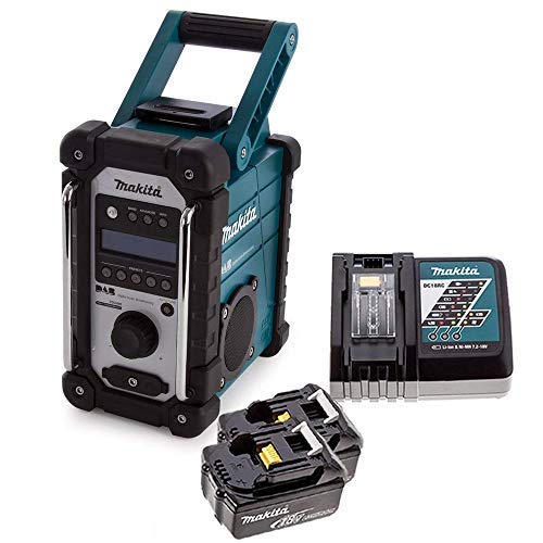 Makita DMR109 DAB 10.8v-18v LXT/CXT Job Site Radio + 2 x 4Ah Batteries & Charger
