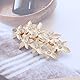 Aneneiceera Vintage Metall Blume Haarspange Barrette Kristall Blume Haarspange Legierung Barrette Kopfbedeckungen Dekorative Kopfbedeckung Haarschmuck Für Frauen
