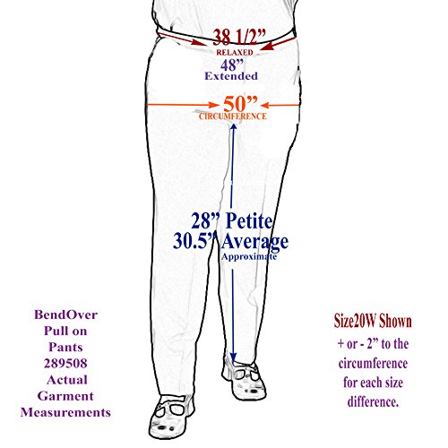 Bend Over® Women's Plus Size Elastic Waist Pull-On Pants2
