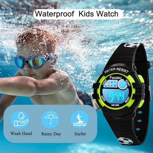 Kids Digital Watch for Girls Boys,Children's Waterproof Colorful Light UP Outdoor Sport Watch with Stopwatch Alarm-Kids Gifts for Girls Boys2