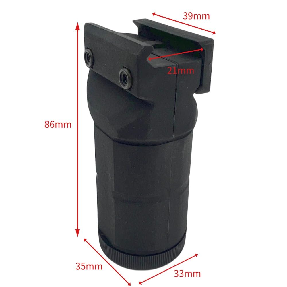Airsoft Accessoires Poignée Verticale de Type Universel PK-0 Style foregrip en Nylon pour système de Rail Picatinny Standard (Noir)