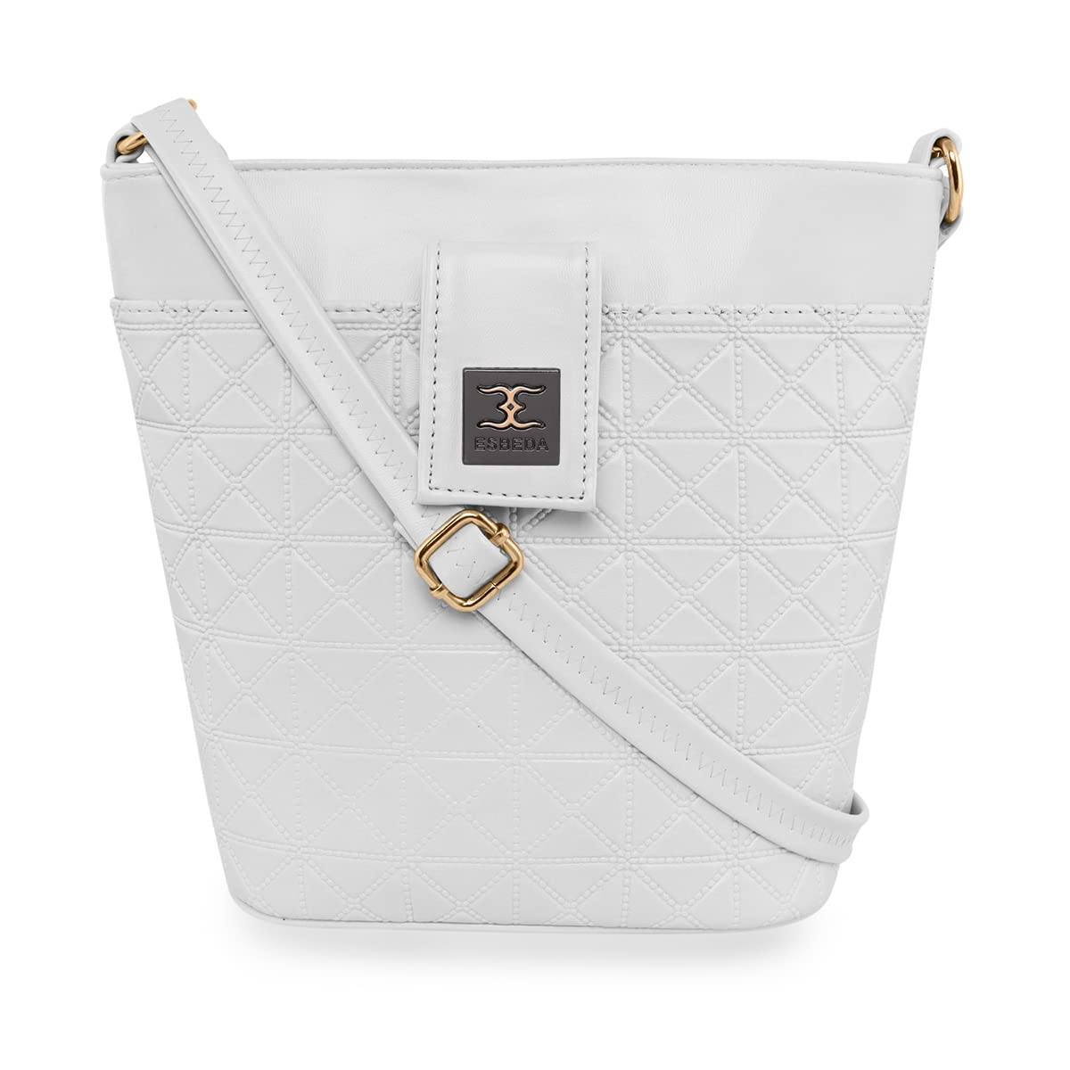 ESBEDA White Colour Emboss Texture Sling bag for Women (B0B56CLNYZ) Amazon Price History, Amazon Price Tracker