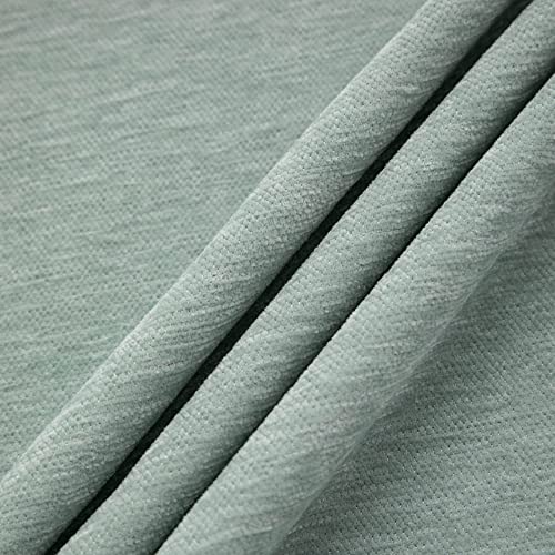 Dreamingo Solid Light Green Couch Covers, Chenille Furniture Protector Sofa Covers For 2 Cushion Couch Sofa/Love Seat, Universal Couch Cover For Pets Kids, Large #TOP6