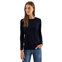 Cecil 3015619 Maglione Basic, Urban Dark Blue, XXL Donna