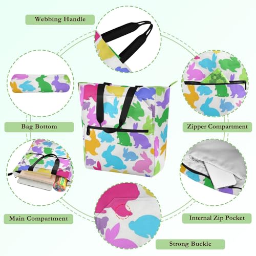 Bolsa de mano escolar infantil con bolsillos para ir de compras y llevar libros cómodamente 5