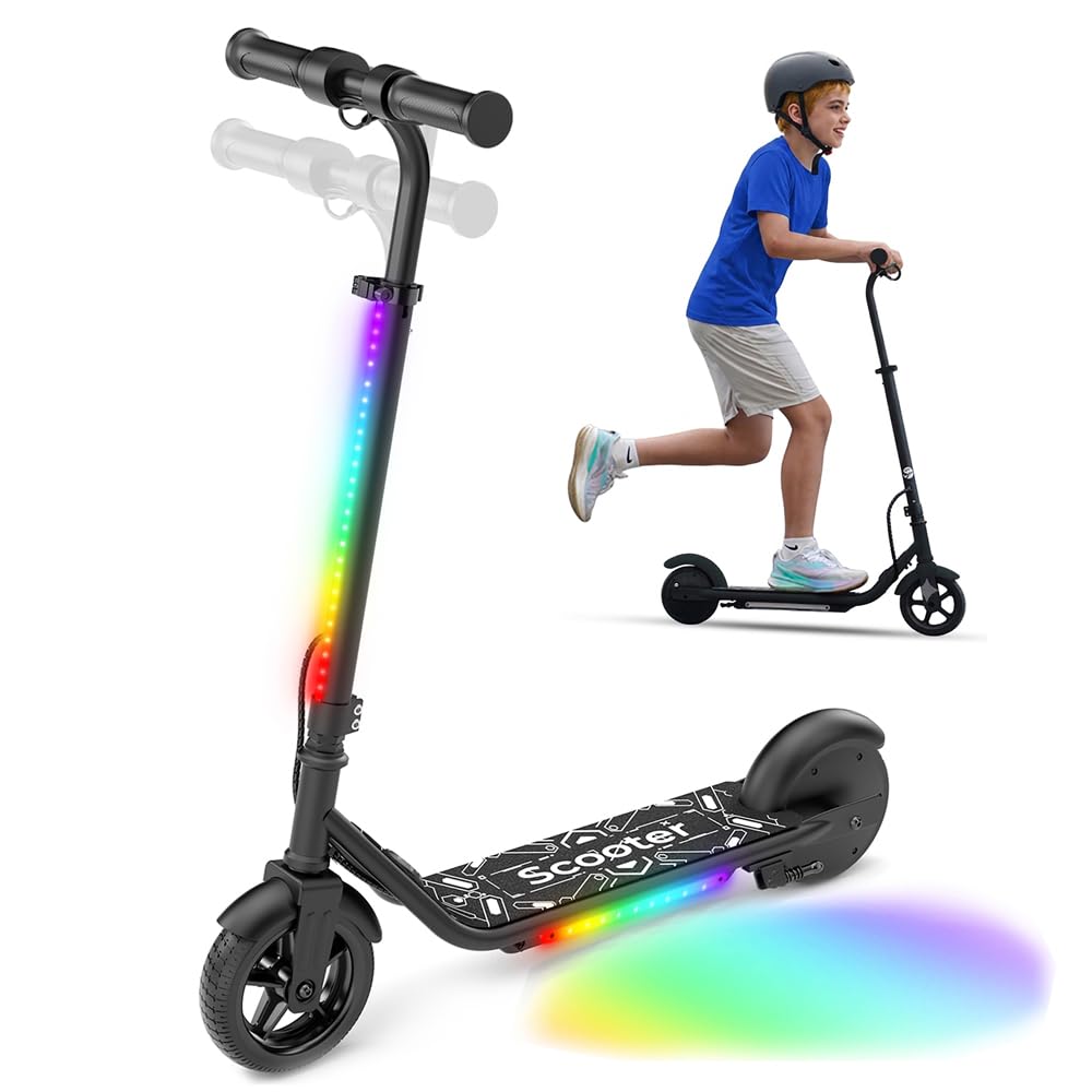 K2Pro Kids Electric Scooter,Safty E Scooter Kids Ages 6-14 Black