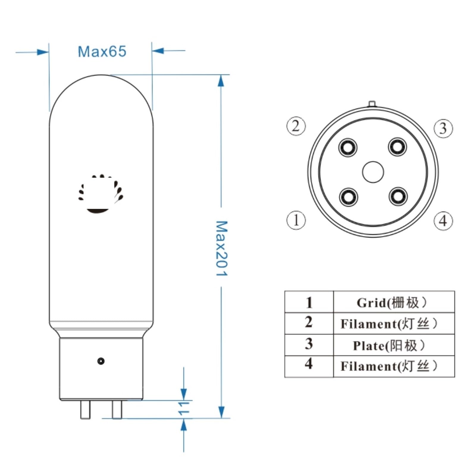 845 Tube 845-TII Collector's Edition Amplifier DIY Package(1PCS)