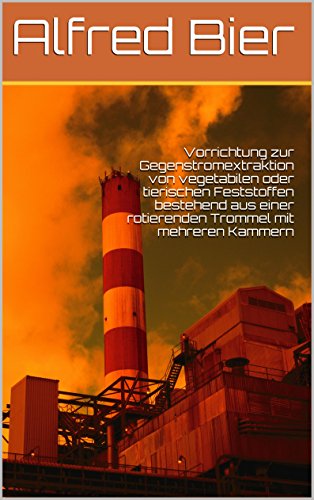 Vorrichtung zur Gegenstromextraktion von vegetabilen oder tierischen Feststoffen bestehend aus einer rotierenden Trommel mit mehreren Kammern