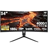 Amazon.co.jp: KEY TO COMBAT 34インチ 曲面 UWQHD 3440x1440p 180Hz