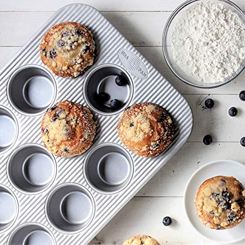 USA Pan Bakeware Muffin Pan, 12-Well, Set of 2, Aluminized Steel by USA Pan - Image 3