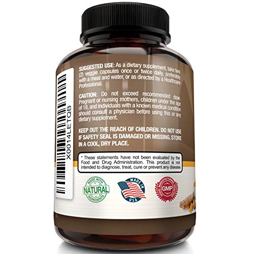 image for NutriFlair Premium Turmeric Curcumin Supplement (1300mg) with BioPerin
