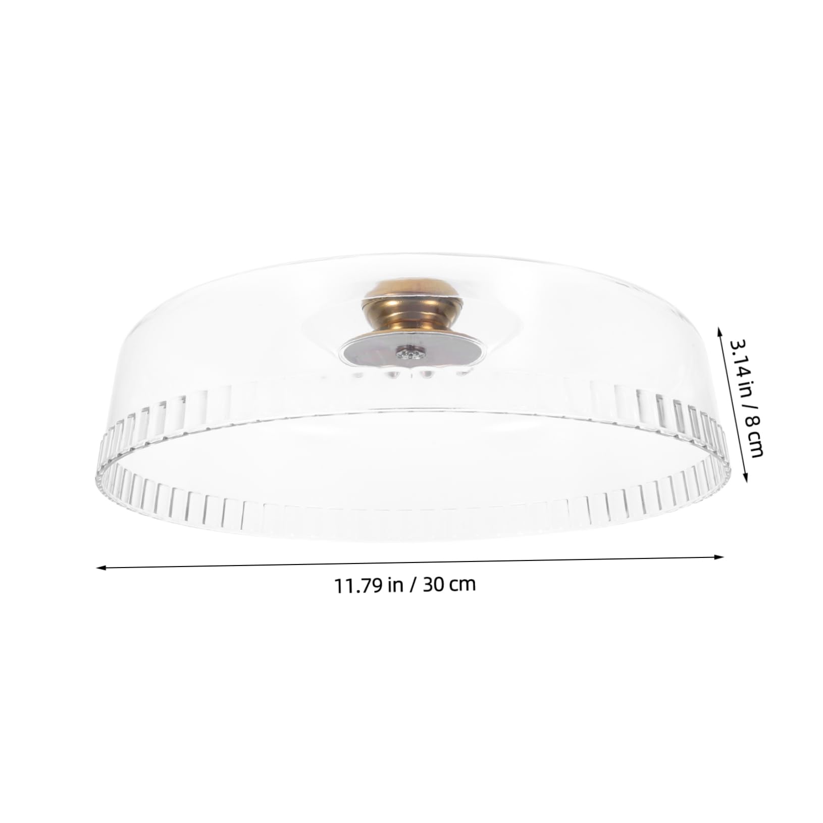 HEALLILY Transparent pour Gâteaux Et Pâtisseries Cloche Acrylique Réutilisable pour Présentation Alimentaire Lors De Fêtes Et Événements Plein Air