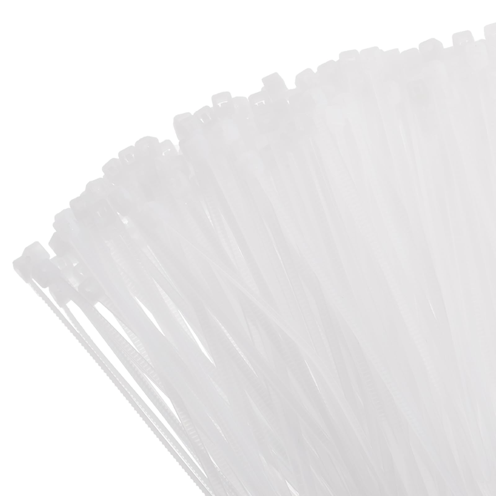 Unifizz 1000PCS Cable Zip Ties 80mm x 2.5mm White – Self-Locking Nylon Cable Ties Wraps for Cord Management, Indoor and Outdoor