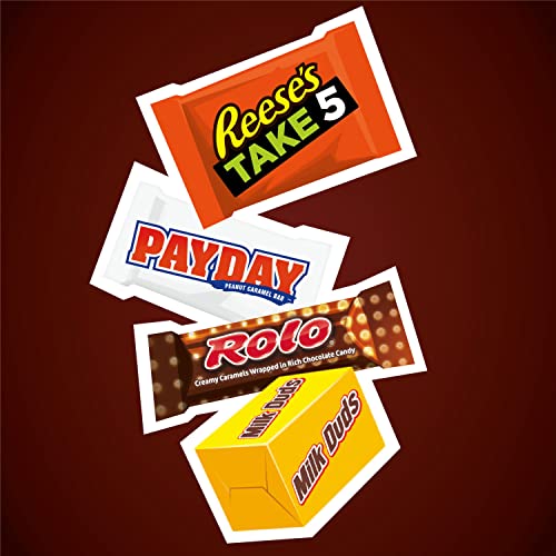 Image of Hershey Assorted Caramel Flavored Snack Size, Candy Party Pack, 28.87 oz (Pack of 2)