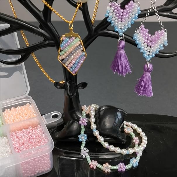 500 Milchglasperlen Ca. 6 Mm – Bunt, Matt, Loch 1 Mm Für Schmuck & DIY
