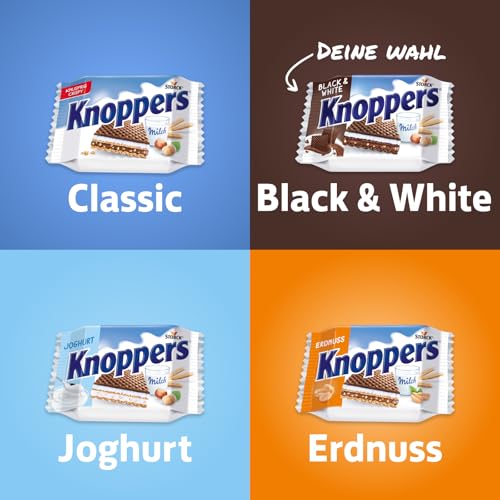 Knoppers Black and White, dunkle Waffelschnitten mit Kakao - 24 x 25 g – Ansicht 7