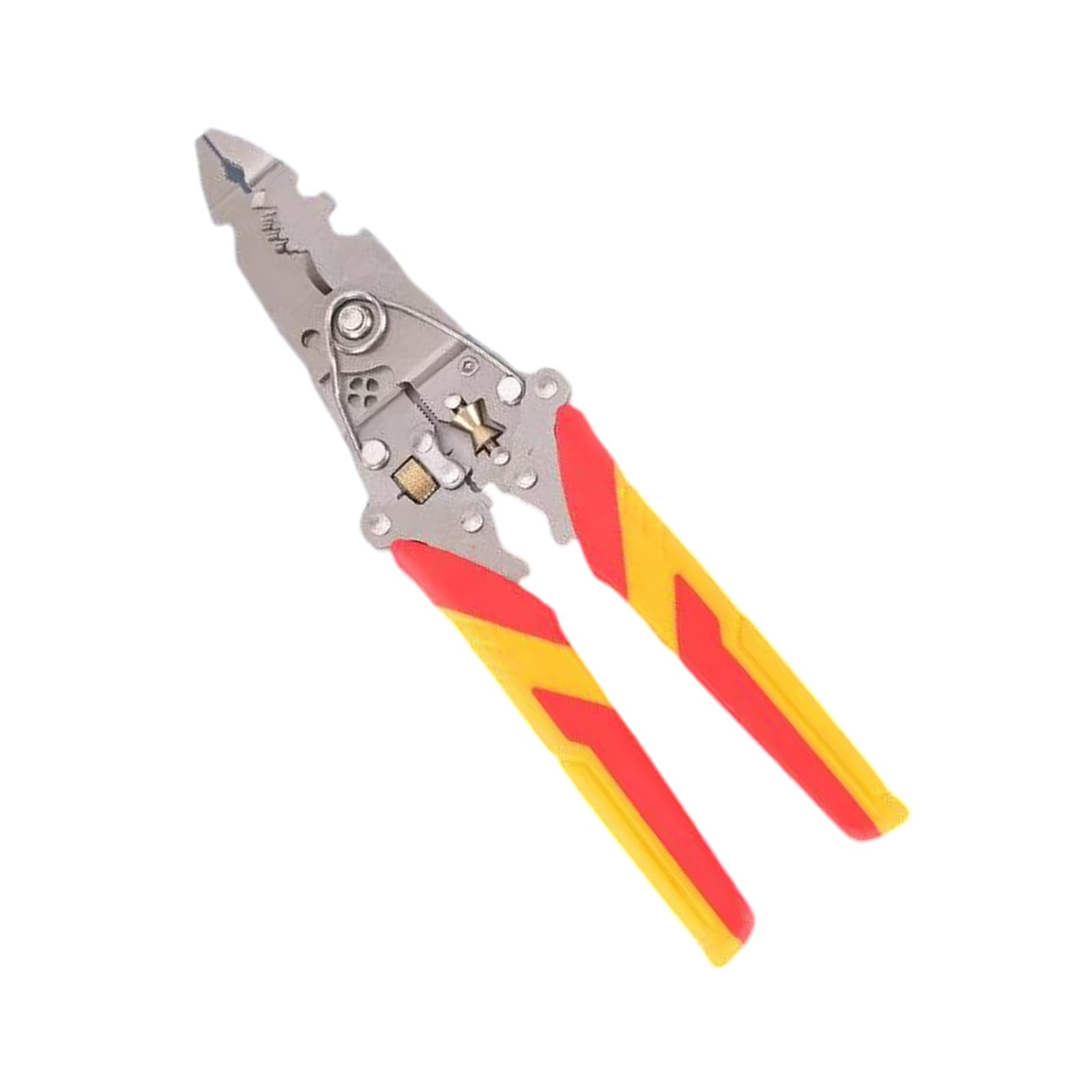 Pffiocix Compact Foldable 15 In 1 Wire Strip Crimper Pliers With Precision Wheels For Home Repair Construction Electrical