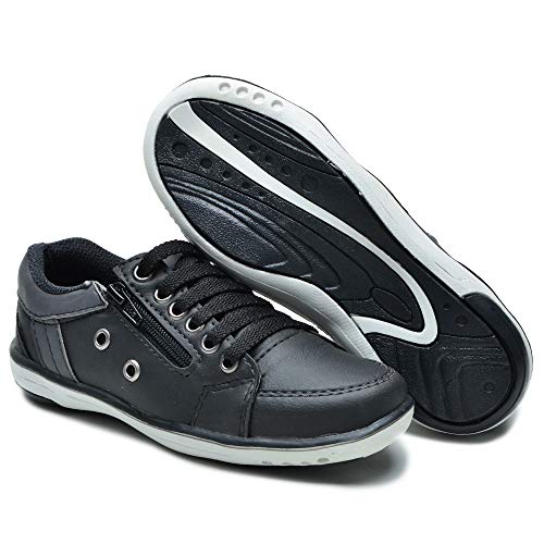 Sapatênis Masculino Casual Preto com Ziper Infantil