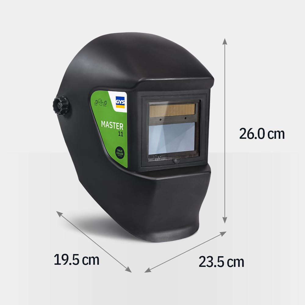 GYS - Masque de Soudage LCD MASTER 11 - Teinte 11 Noir