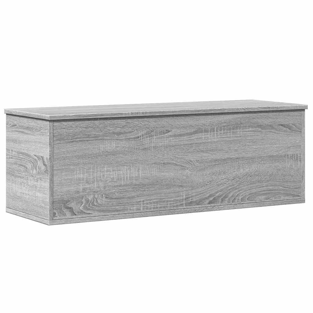 vidaXL Storage Box, Storage Chest for Hallway Living Room, Blanket Box for Clothes, Toy Box with Lid, Trunk, Grey Sonoma Engineered Wood
