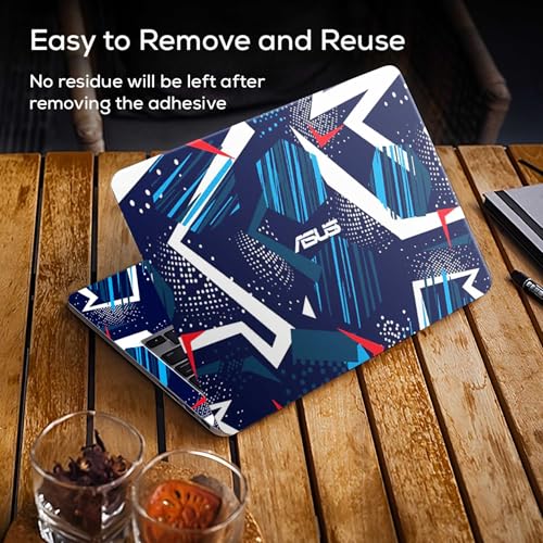 Image of DSGN 162 Full Body Laptop Skin Bubble-Free| Laminated| Removable| HD Quality Sticker for Laptops Upto 15.6 Inches Compatible with Asus