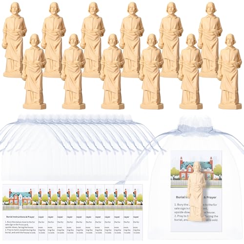 Estatua de San José pequeña de resina en set de 12 unidades