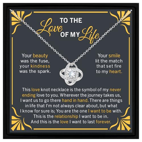 Collier Love of My Life cadeau Saint-Valentin romantique avec message