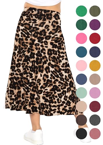 Image of STRETCH IS COMFORT Girls Skirts Flowy A Line Knee Length and Ankle Length | Elastic Waist, Kids School Skirt, Girls Maxi Skirt, Black Skirt For Girls, Faldas Para Ninas, Girls Long Skirt, Long skirts