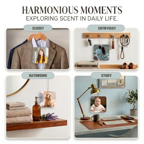 Image of Custom Air Freshener for Car, Personalized Air Fresheners, Custom Double Sided photo Air Freshener, for Wardrobe,Bathroom and Hanging Ornaments (square)