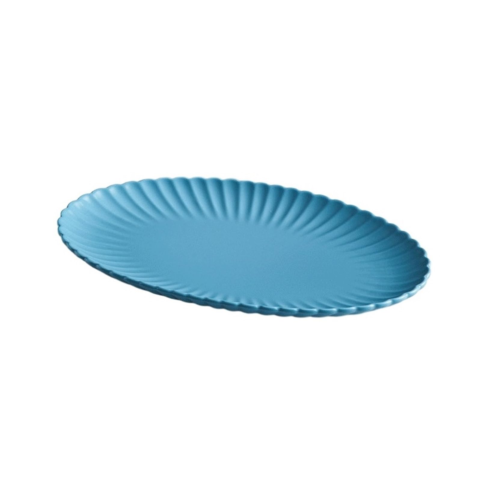 Blacha do pieczenia Large Oval Ceramic Baking Dish for Home Use(Blue)