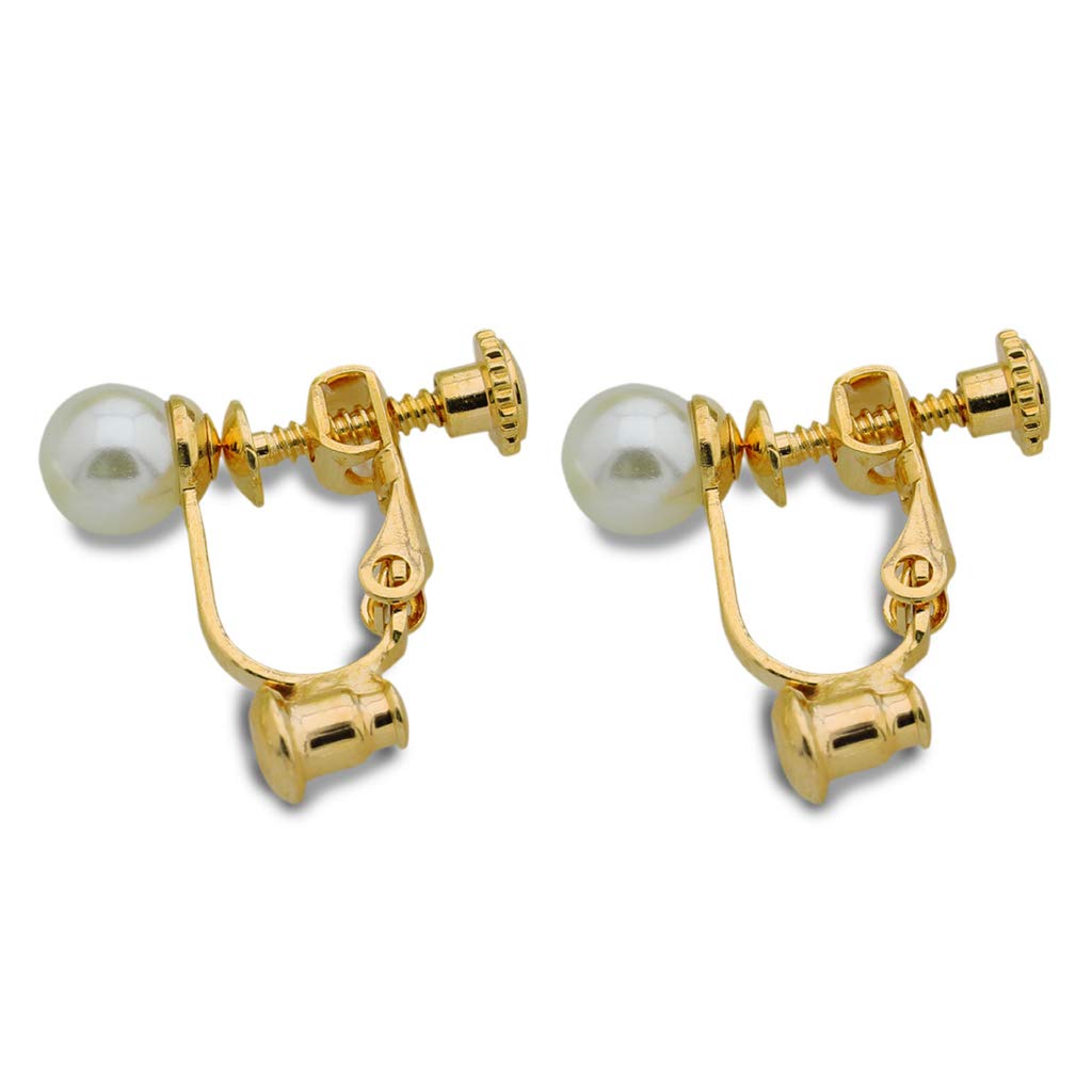 Buwei 1 Pair Earrings Converters No-pierced Ears Turn Any Stud Into A Clip-On Jewelry