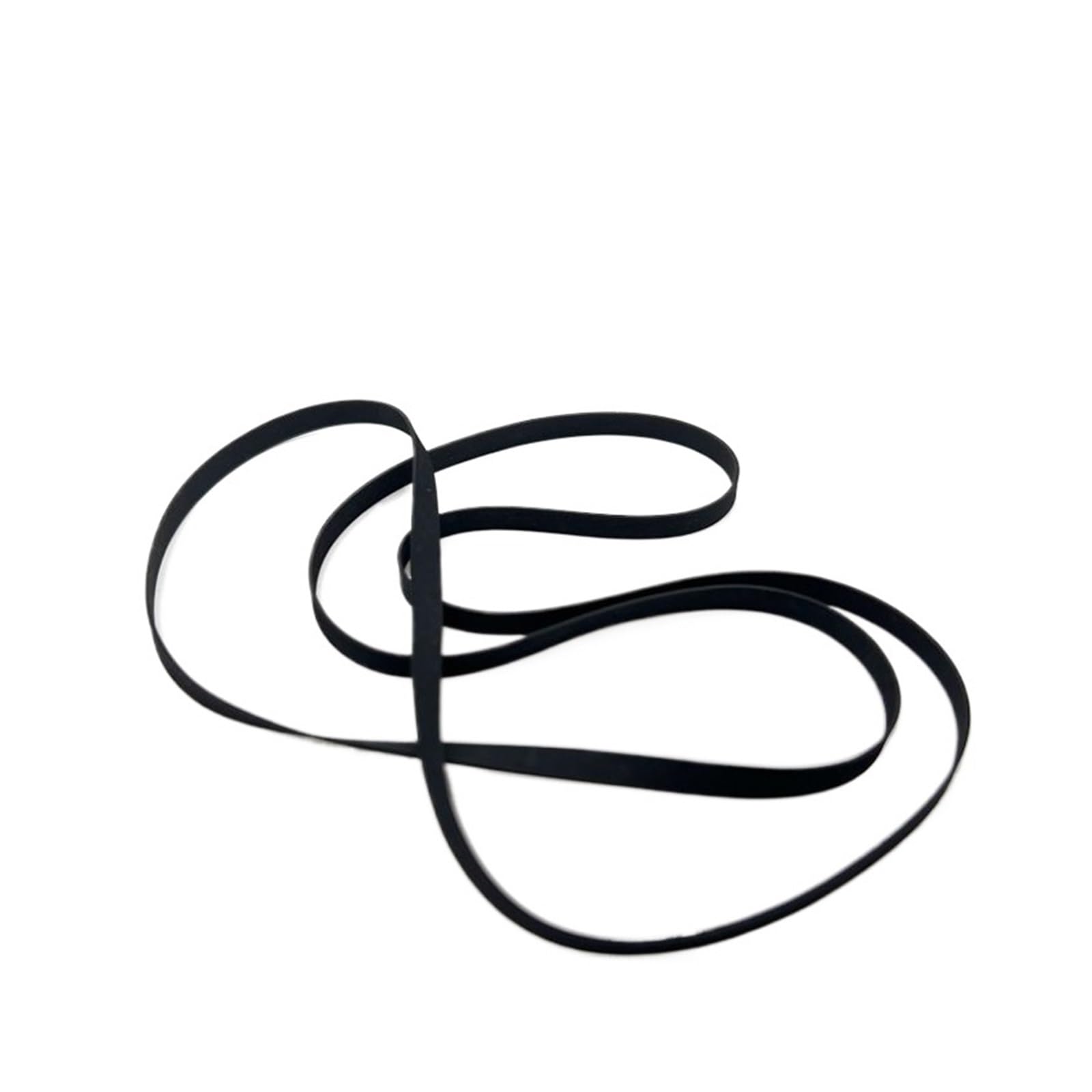 1 pz registratore a Cassetta Larghezza 8mm Cinghia di Trasmissione Piatta for Giradischi in Vinile LP Cinghia di Trasmissione Giradischi fonografo(Folded Length 200mm)