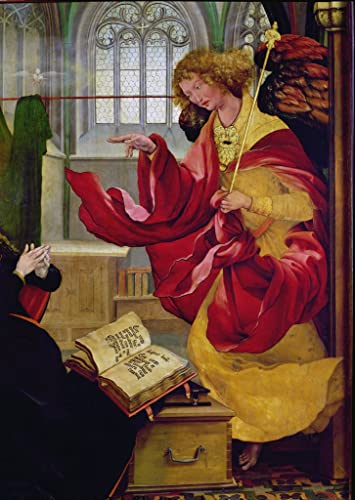 Toile peinture murale Archange Gabriel par Grünewald 60x90cm