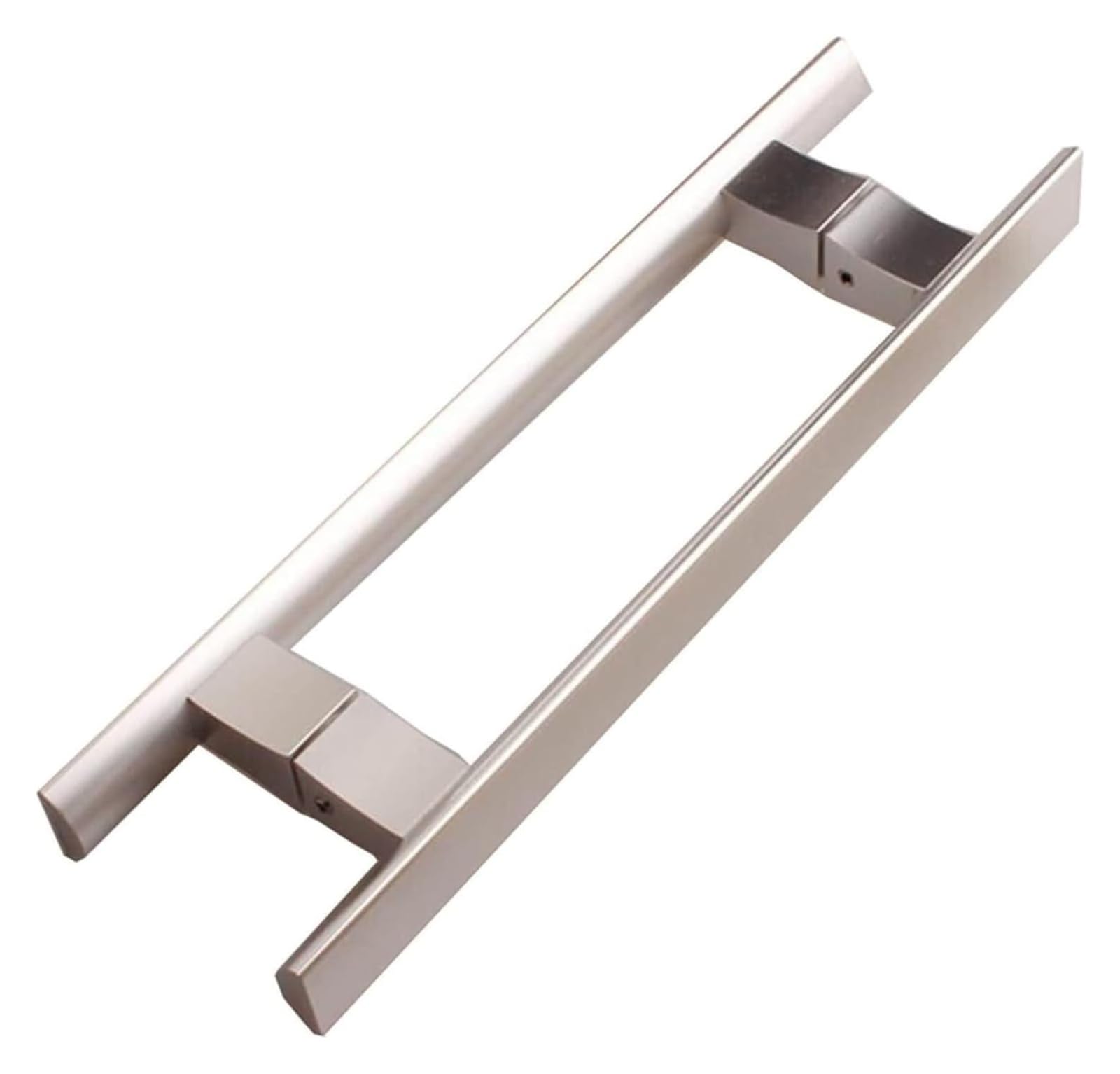 CWCQGH Push Pull Door Handle, Sliding Barn Door Handles, Modern Stainless Steel Door Pull Push Handle with Fittings, for Wood/Glass Doors,Silver-80cm(31.5in)