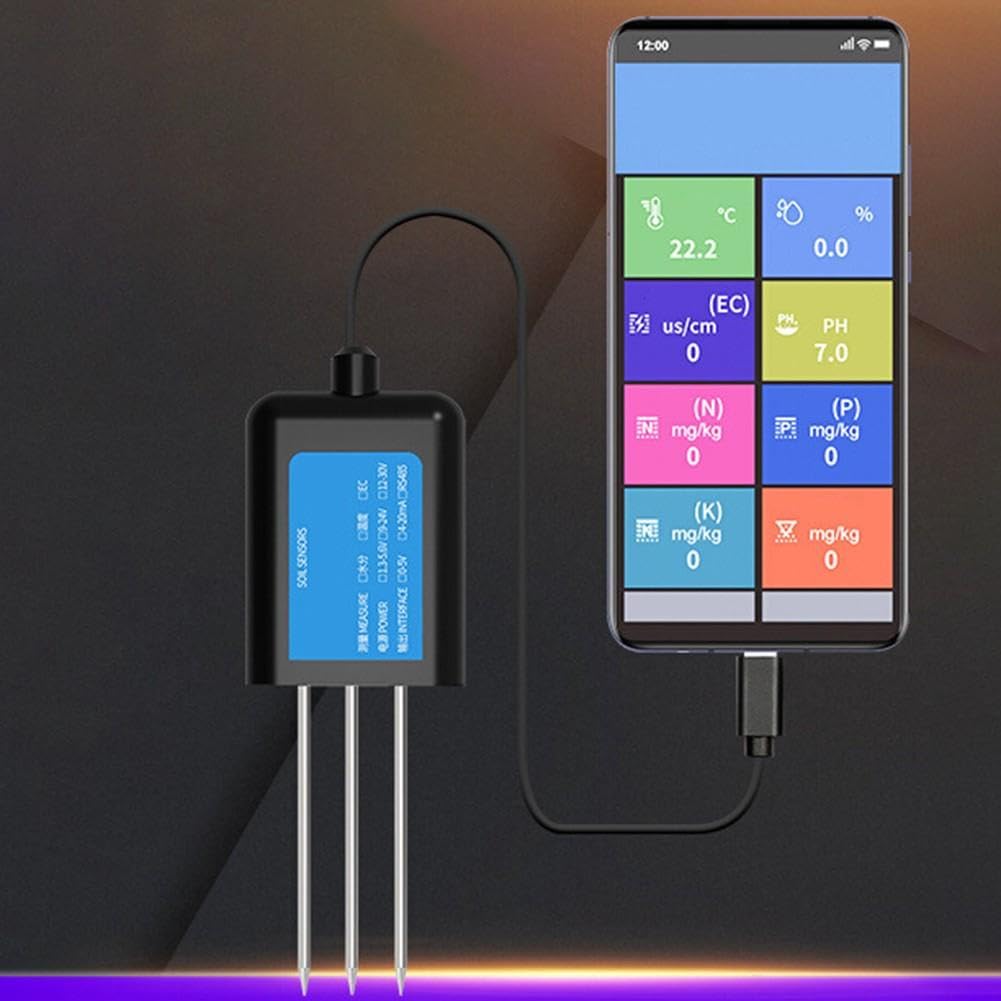 USB Misuratore di umidità terrestre resina epossidica robusto per | Pin design, facile da usare, dati in tempo reale, misurazioni precise, cura del giardino