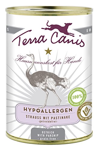 Terra Canis Hypoallergen Strauß, 400g Dose (6 Pack)