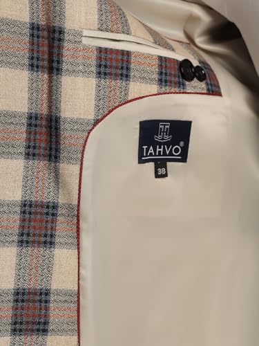 Image of TAHVO Tweed Blazer for Men - Formal & Casual Winter Wear Blazer