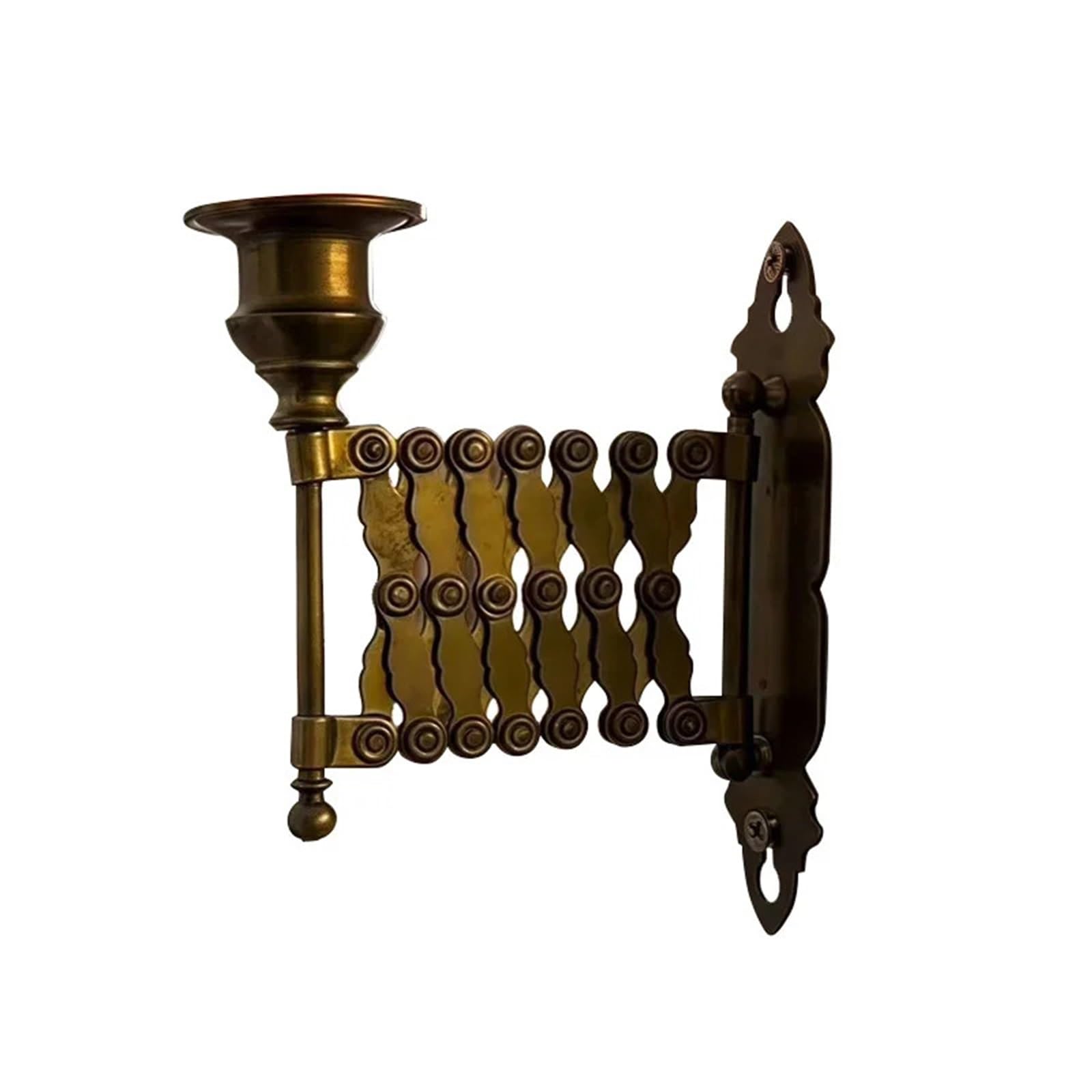 Wall Mounted Candle Holder Rustic Retro Metal Extending Taper Candlestick Centerpiece For Wedding Living Room Fireplace For Living Room Fireplace Wedding