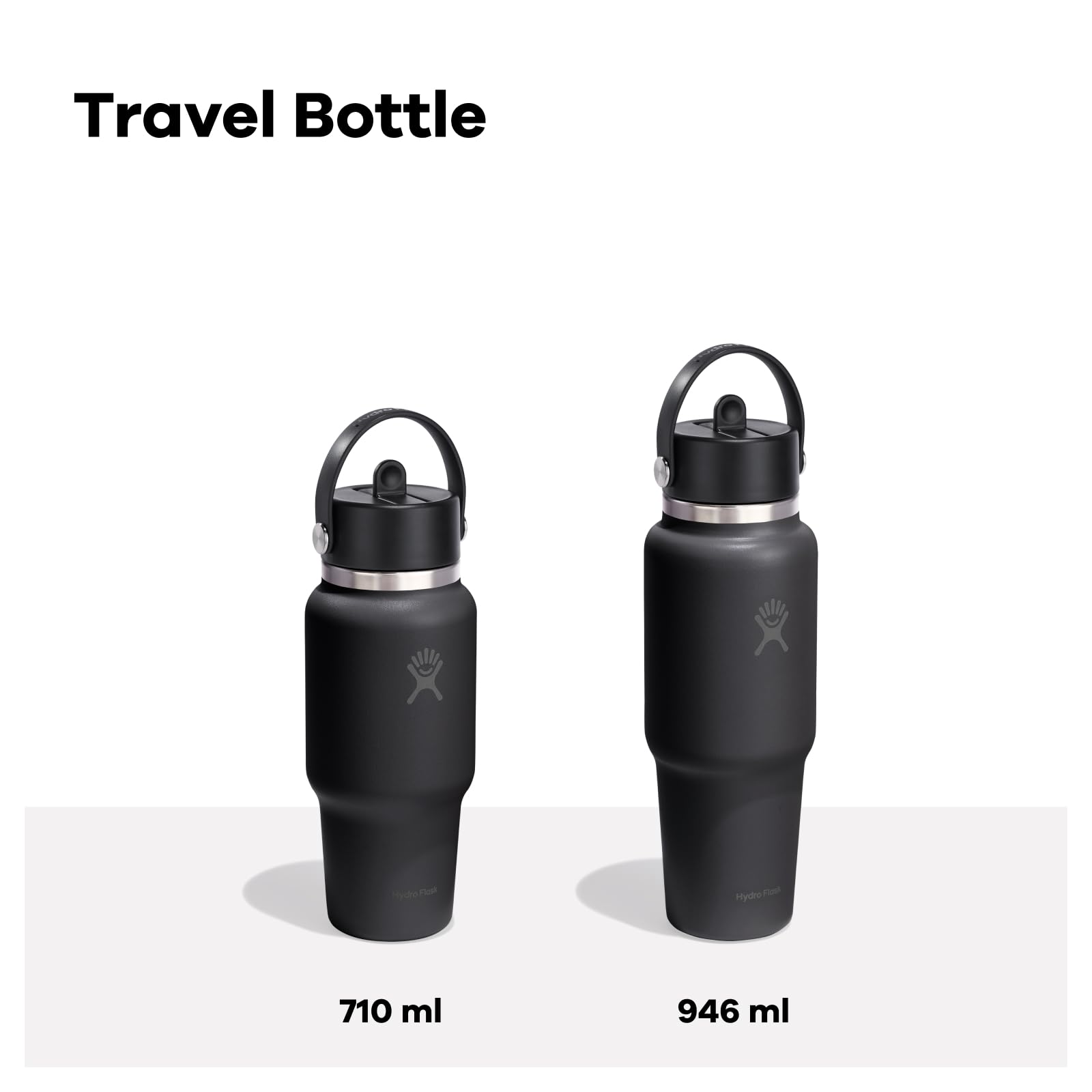 Hydro Flask – Wide Flex Straw Travel Bottle 710 ml (24 oz) – Auslaufsicher, isoliert, passend für Becherhalter – Hält Getränke 24 Std. kalt – Flex Strohhalmdeckel – Mermaid Green