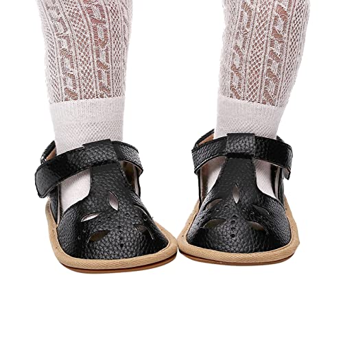 Closed Toe Single Walking Shoes for Toddler Kids Boy Girl 2025 Trendy Hollow Out First Flat Sandals Shoes2