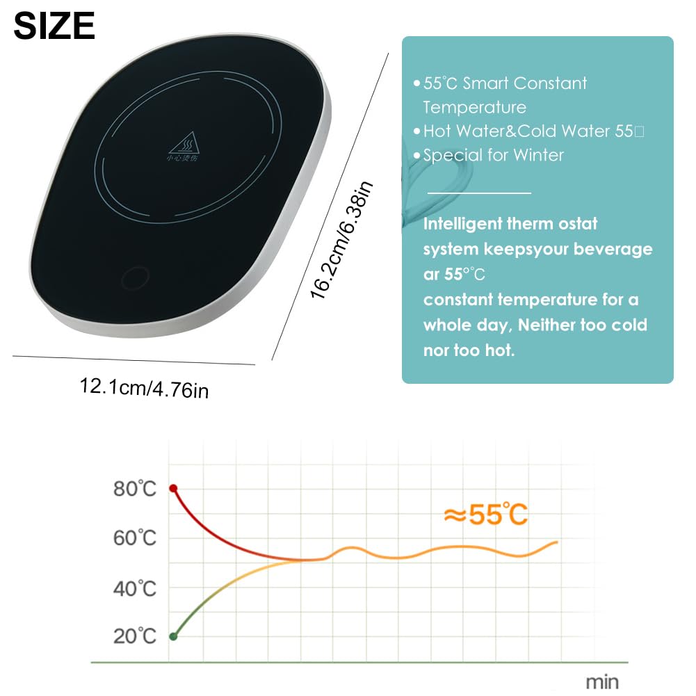 Scalda Tazza USB,Scalda Tazza,Scalda Bevande,Scaldatazze da Caffè,Sottobicchiere Elettrico,Scalda Tazza,Scrivania Beverage Warmer