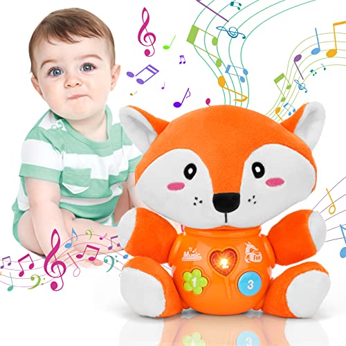 daboot Musical Baby Toys, Cute Fox Baby Newborn Toys for Toddlers Babies 0 3 6 9 12 Month, Infants Baby Toy for Girls…