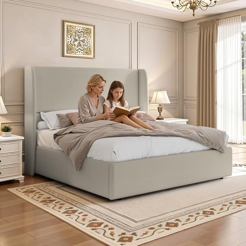 upholstered king bed frame System