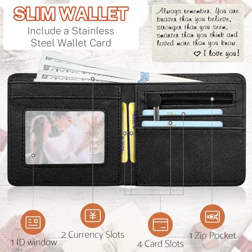 Boys Wallet for Kids, Teen Boy Gamer Wallets 9-12 8-10 8-12, Cool Novelty Leather Bifold Rfid Blocking Purse Coin Pocket Zipper Id Window for Children Male Youth Guys Gaming Birthday Christmas Gifts3