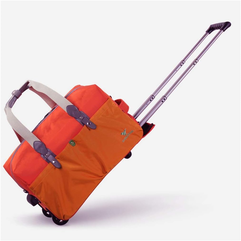 Orange Grils Borsa Tote con Ruote Valigie da Viaggio con Ruote, Borse Morbide per il Fine Settimana, Borsone da Viaggio Impermeabile con Ruote da Viaggio su Bagagli da Donna, 20 Pollici