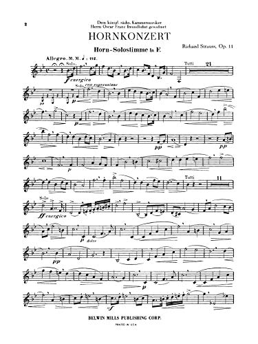 Horn Concerto No. 1, Op. 11 in E-Flat Major (Orch.) (Kalmus Edition) - Image 6
